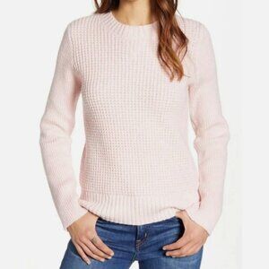 NWT Lucky Brand Pink Waffle Knit Pullover Sweater